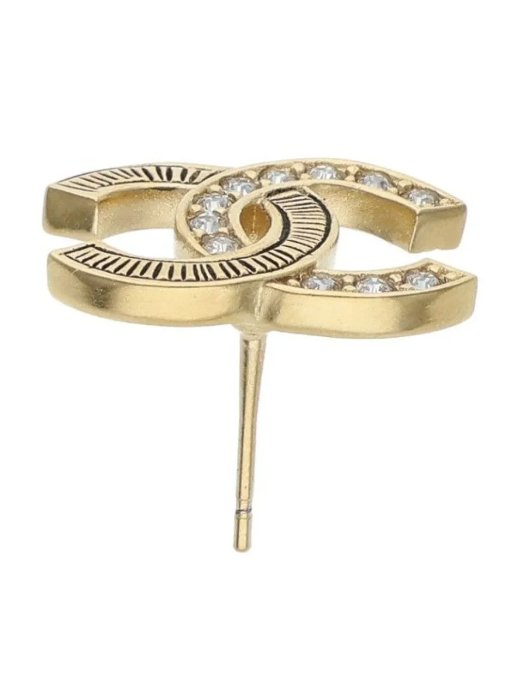 Chanel CC Logo Earrings